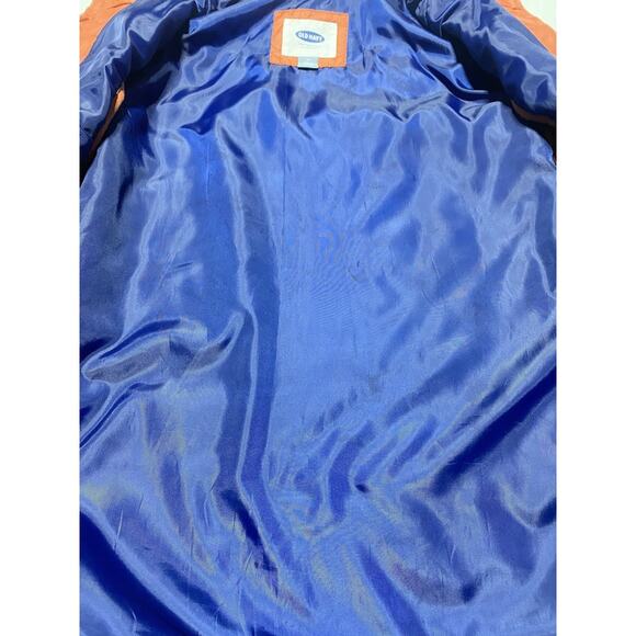 Old Navy Quilted Vest Orange Women's Medium Quilted Full Zip - Picture 4 of 8